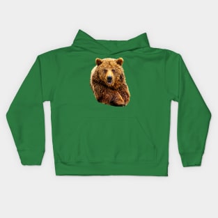 Cute Brown Bear Kids Hoodie